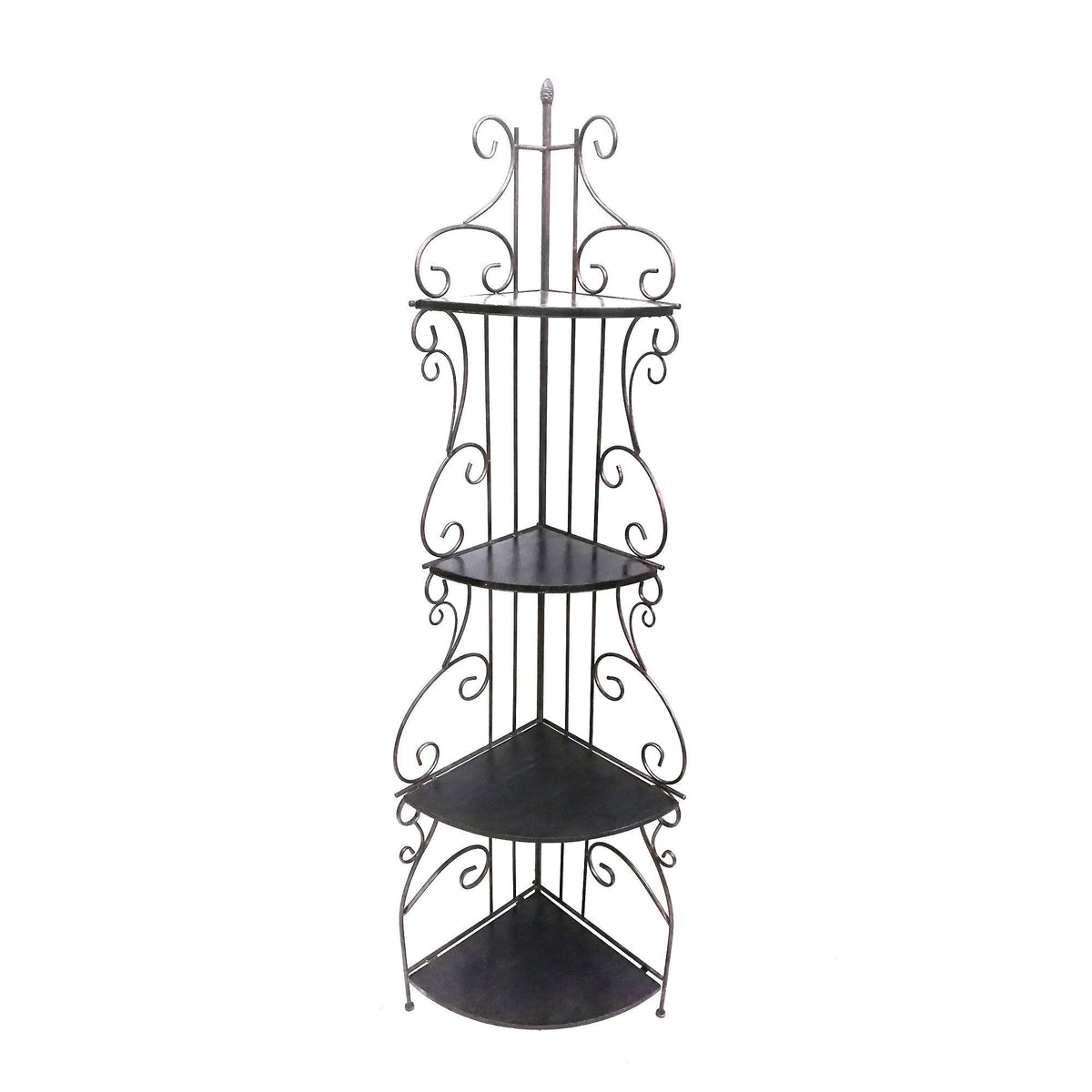 Four Tier Metal Corner Shelf Bookcase C416