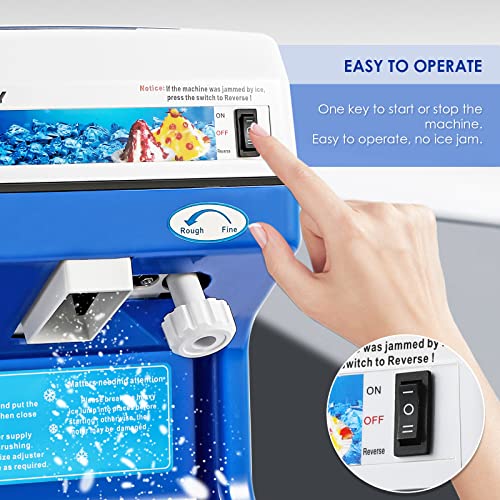 Commercial Electric Ice Shaver Snow Cone Maker 260lb/h M41791