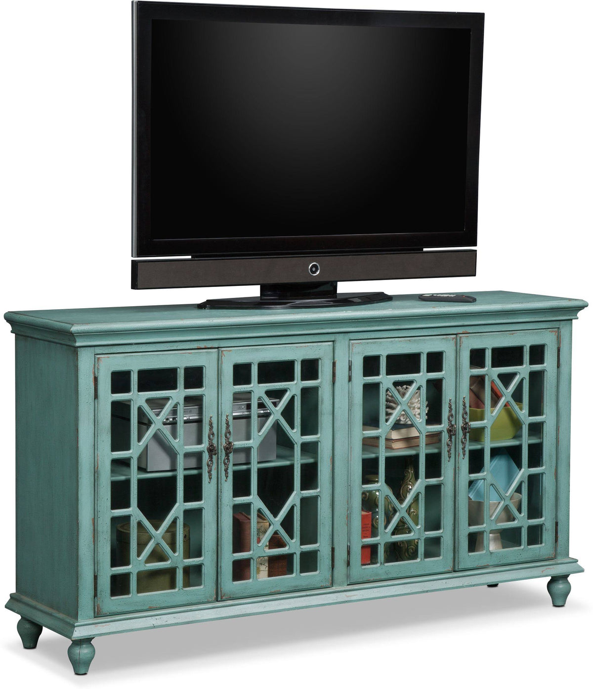 Teal Media Stand T448787