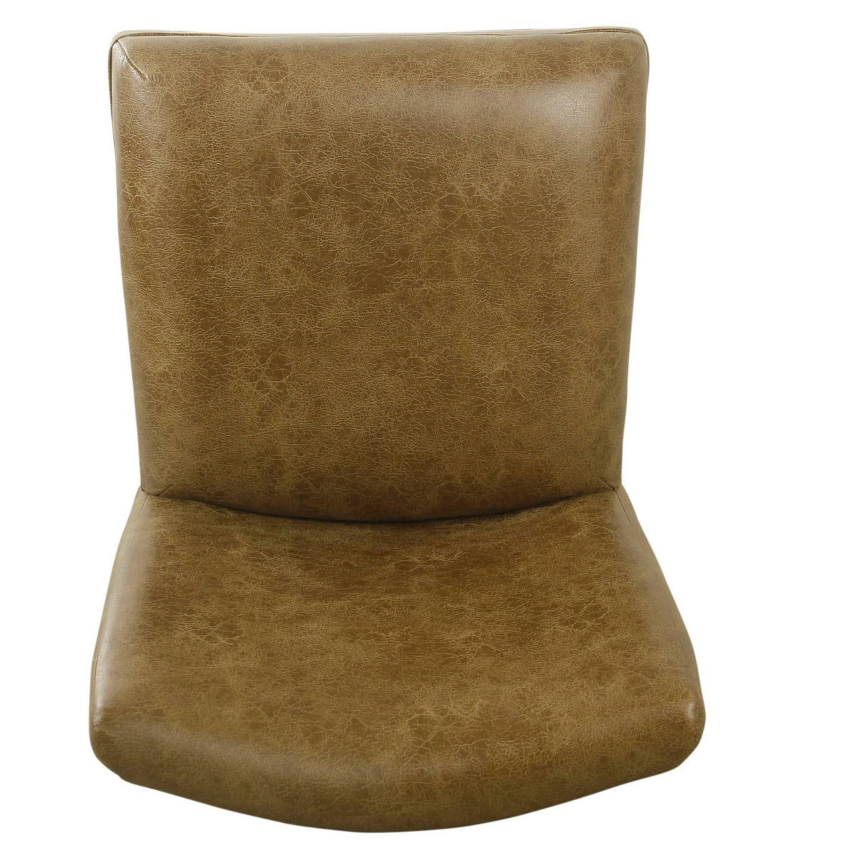 Distressed Brown Faux Leather Barstool Q623