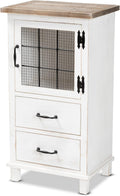 White/Oak Brown Shelving and Cabinets R93024