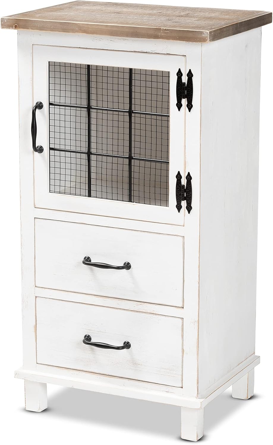 White/Oak Brown Shelving and Cabinets R93024