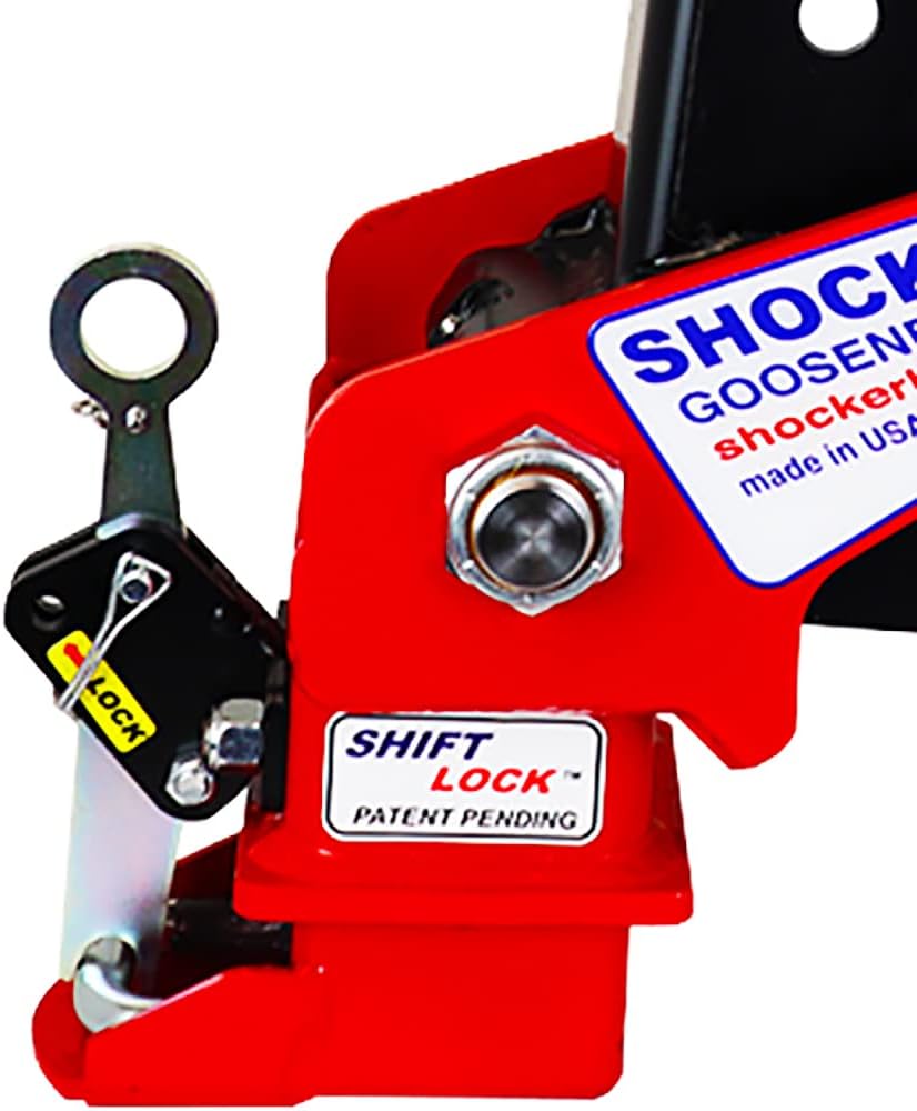 Gooseneck Air Hitch & Coupler, Square 4" Straight Pin 30K Coupler 9" Offset R13049