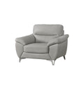 Gray Top Grain Leather Chair R367134