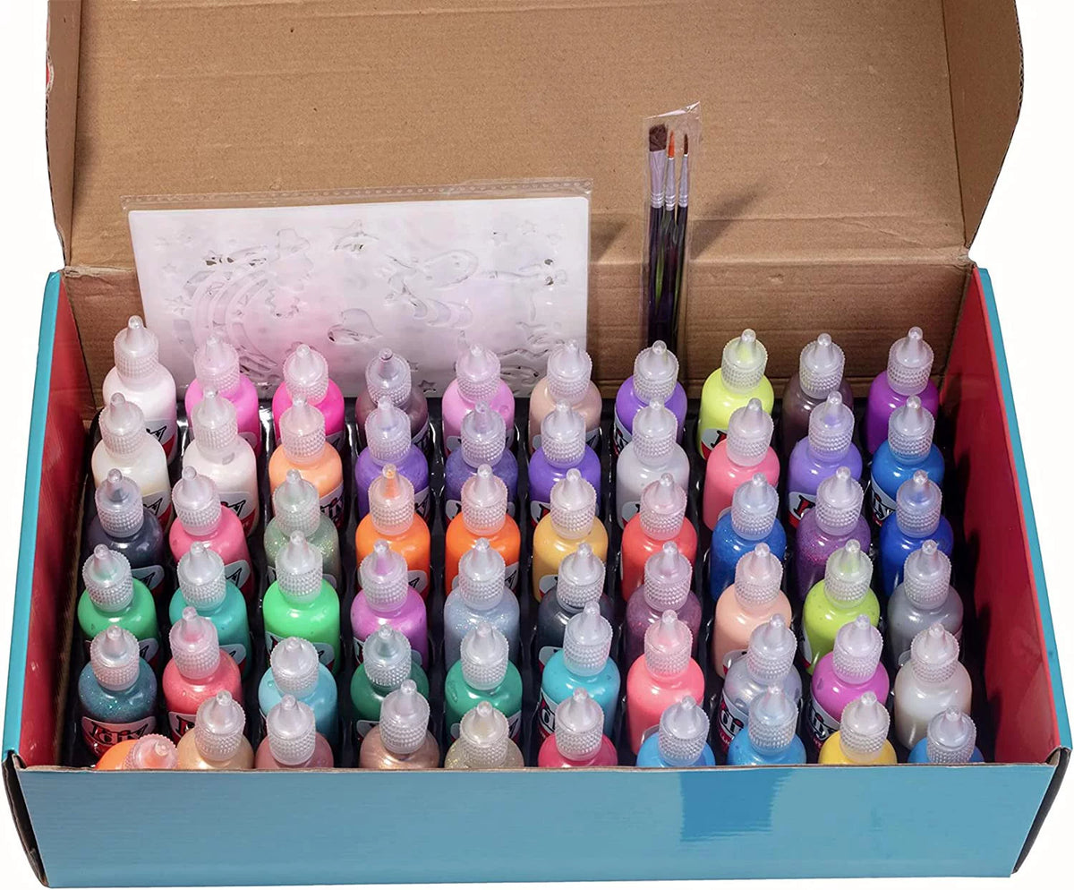 Set of 60 Colors Fabric Paints K898190