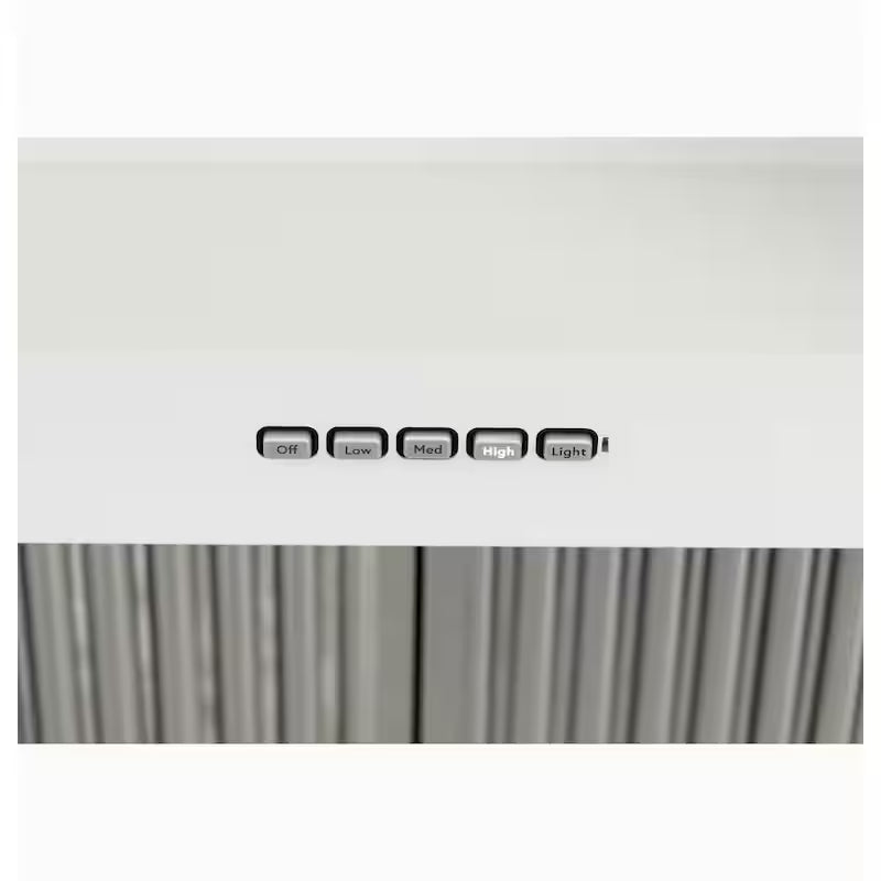 30 in. Wall Mount Range Hood with Light in Matte White A7944