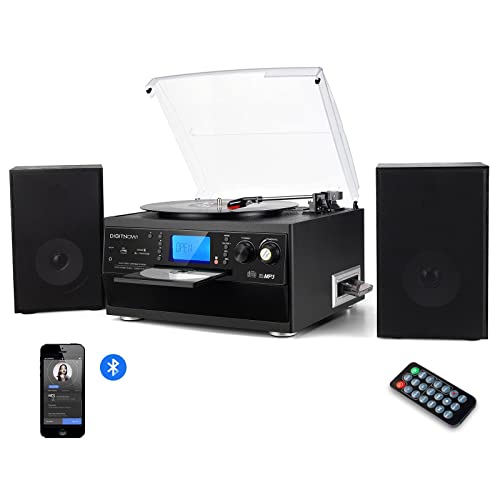 Bluetooth Record Player Turntable with Stereo Speaker R298