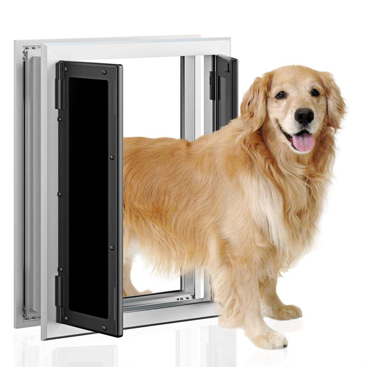 Aluminum Pet Door with Double Panels D619802