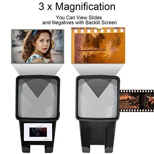 USB Powered 35mm Negative Slide Film Viewer with 3X Magnification I19821