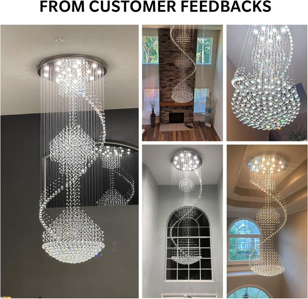 Crystal Spiral Chandelier for Staircase Y153578