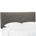 Gray Pleated California King Headboard J2970