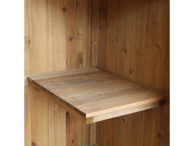 Brown Solid Wood Tool Shed R45968