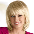 Blonde Mid-Length Straight Wig W1259