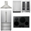 30 Induction Cooktop, Range Hood, Refrigerator, Dishwasher, Wine Cooler H761714
