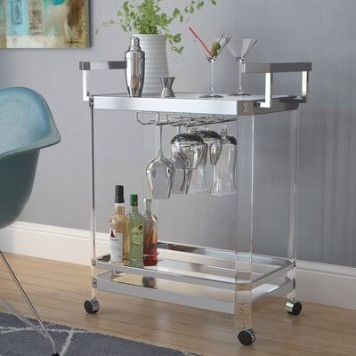 Gold Flamingo Bar Cart M5803
