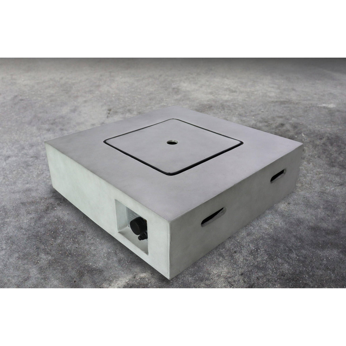 Charcoal Finish Square Fire Pit with Protective Lid G33062