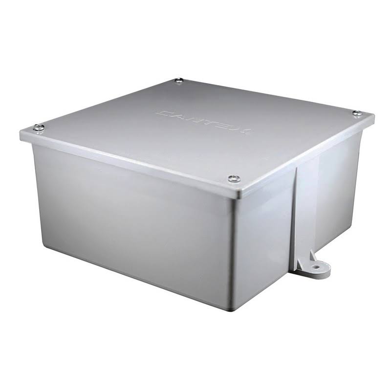 Rigid PVC Junction Box, Gray, Surface Mount B25500
