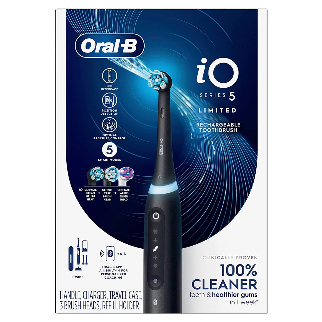 Black Electric Toothbrush with 3 Brush Head E913