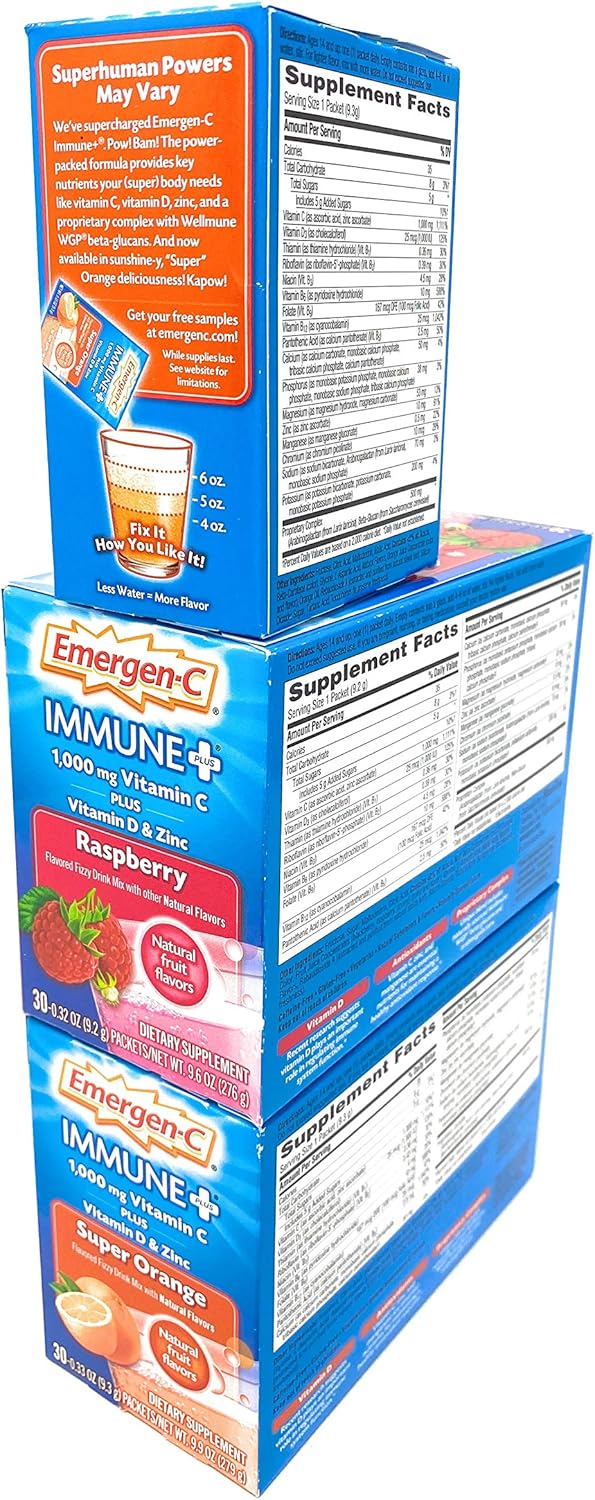 Super Orange and Raspberry Dietary Supplement Fizzy Drink Mix Powder K571