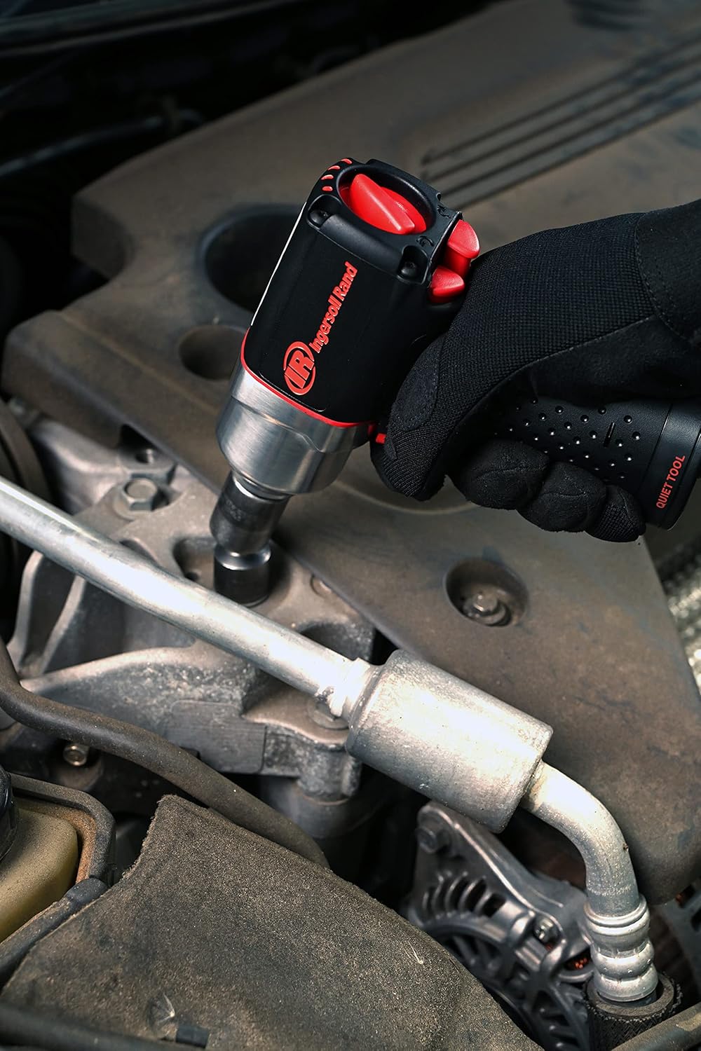 3/8" Drive Air Impact Wrench, 300 ft-lbs Max Torque, 15,000 RPM, Black Z452457