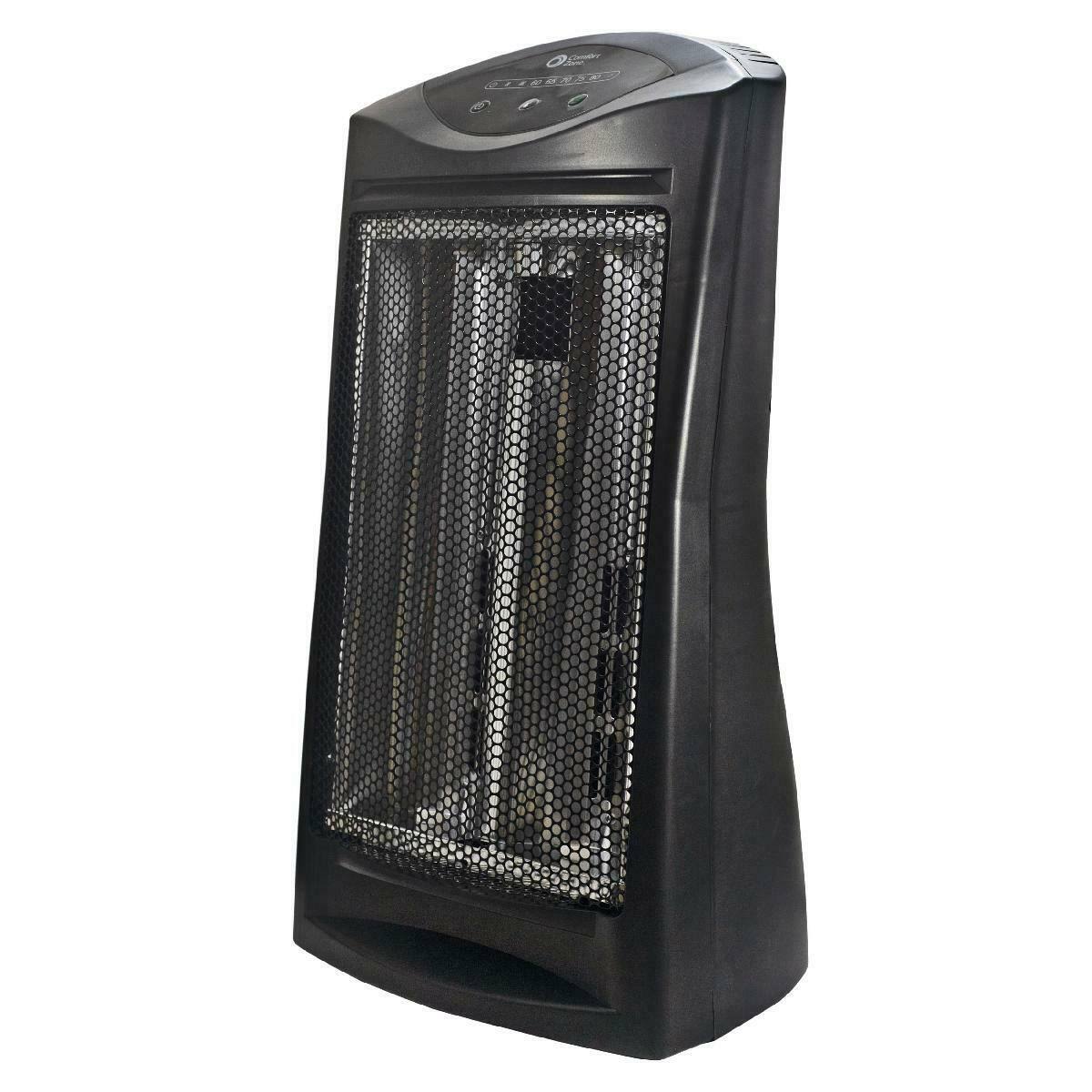 120V Electronic Quartz Radiant Heater Black L88332