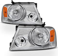 Chrome Headlights Pair Set D3511