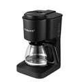 Compact Coffee Maker with Reusable Filter and Coffee Pot N857