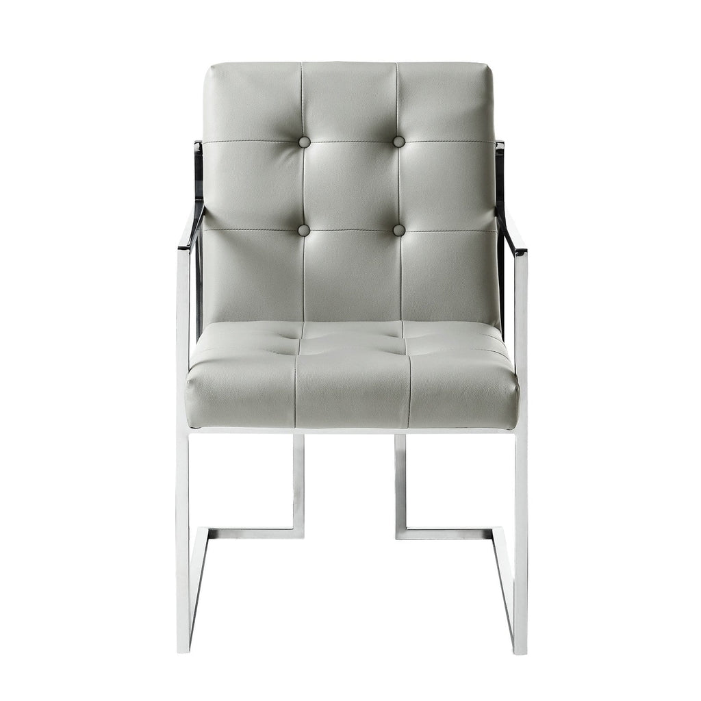 Faux Leather Dining Arm Chair Set of 2 V92989