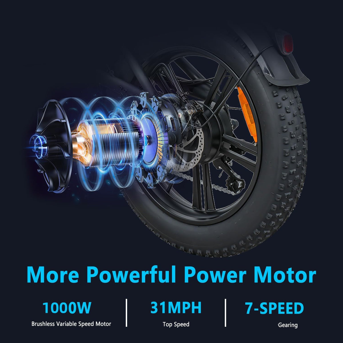 20" Fat Tire Electric Bike with 48V 20Ah Battery T6576