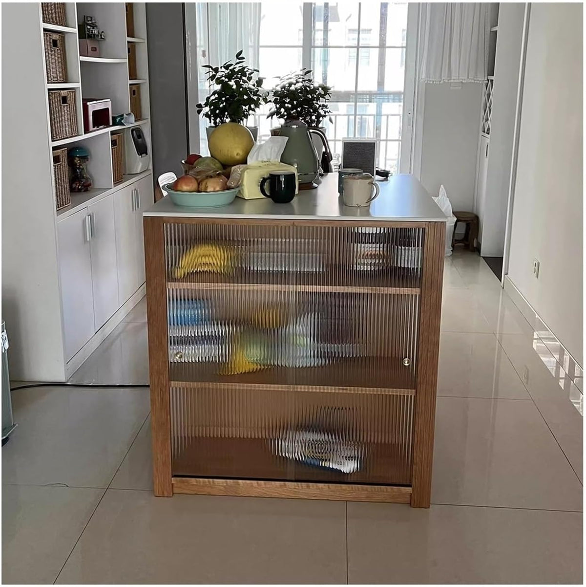 Freestanding Kitchen Island with Storage Cabinet M59685