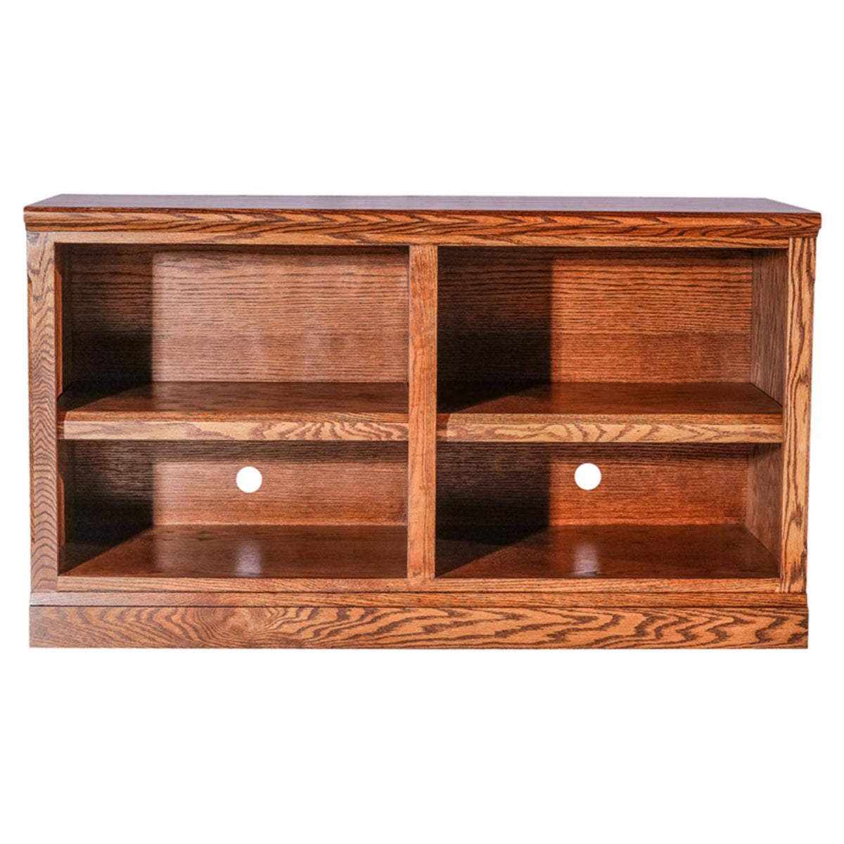 Cherry Alder TV Cart with Open Shelves D660