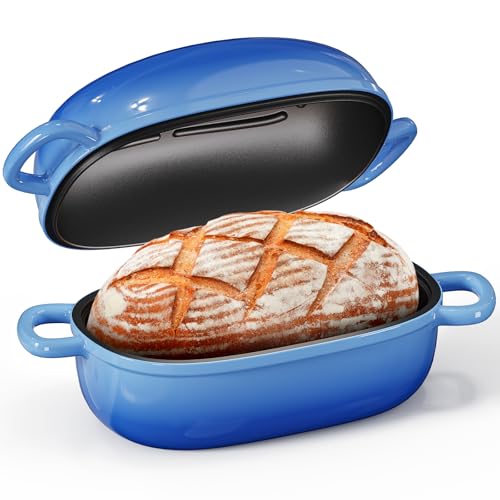 Blue Oval Cast Iron 2.5QT Dutch Oven with Lid U195050