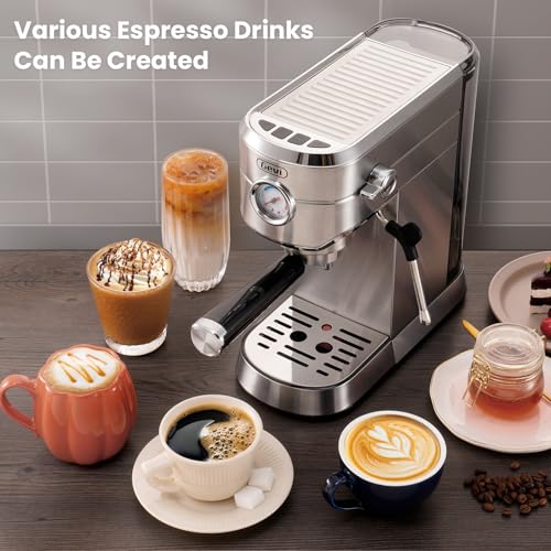 Beige Espresso Machine with Milk Frother X9498