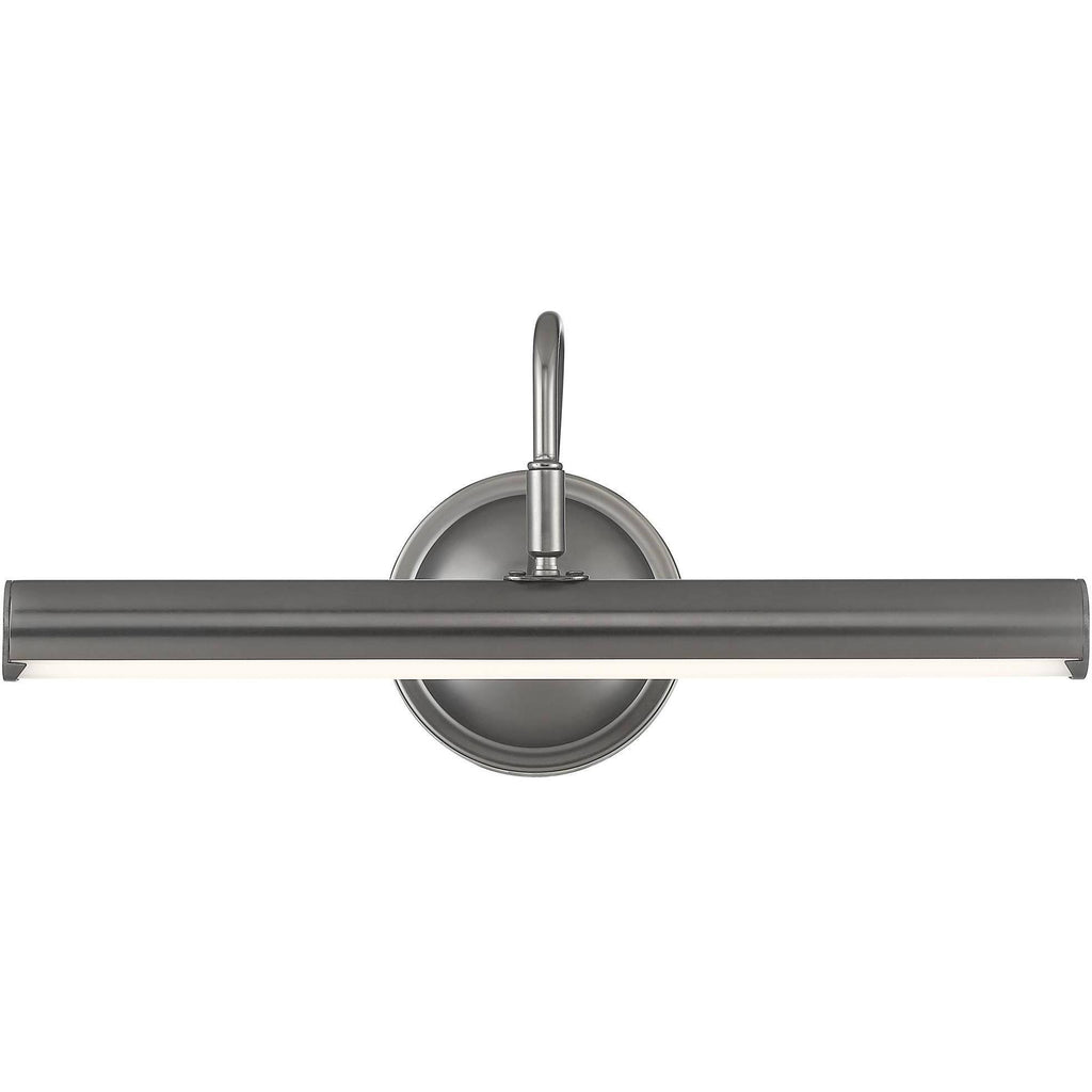 16x22 Wide Plated Graphite LED Picture Light G9813