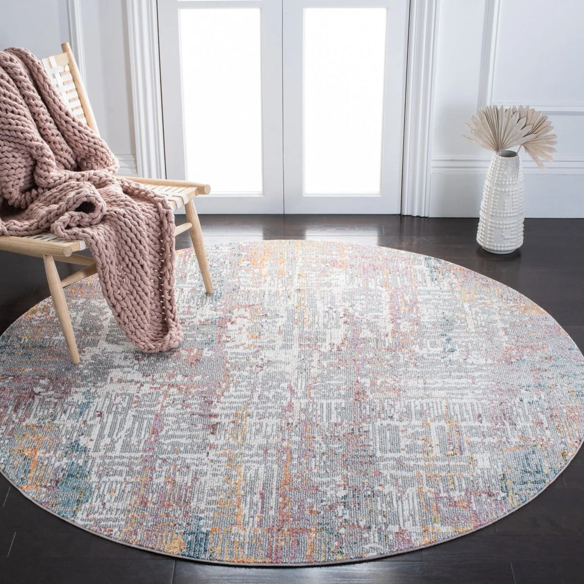 Beige/Rust Rug A3142