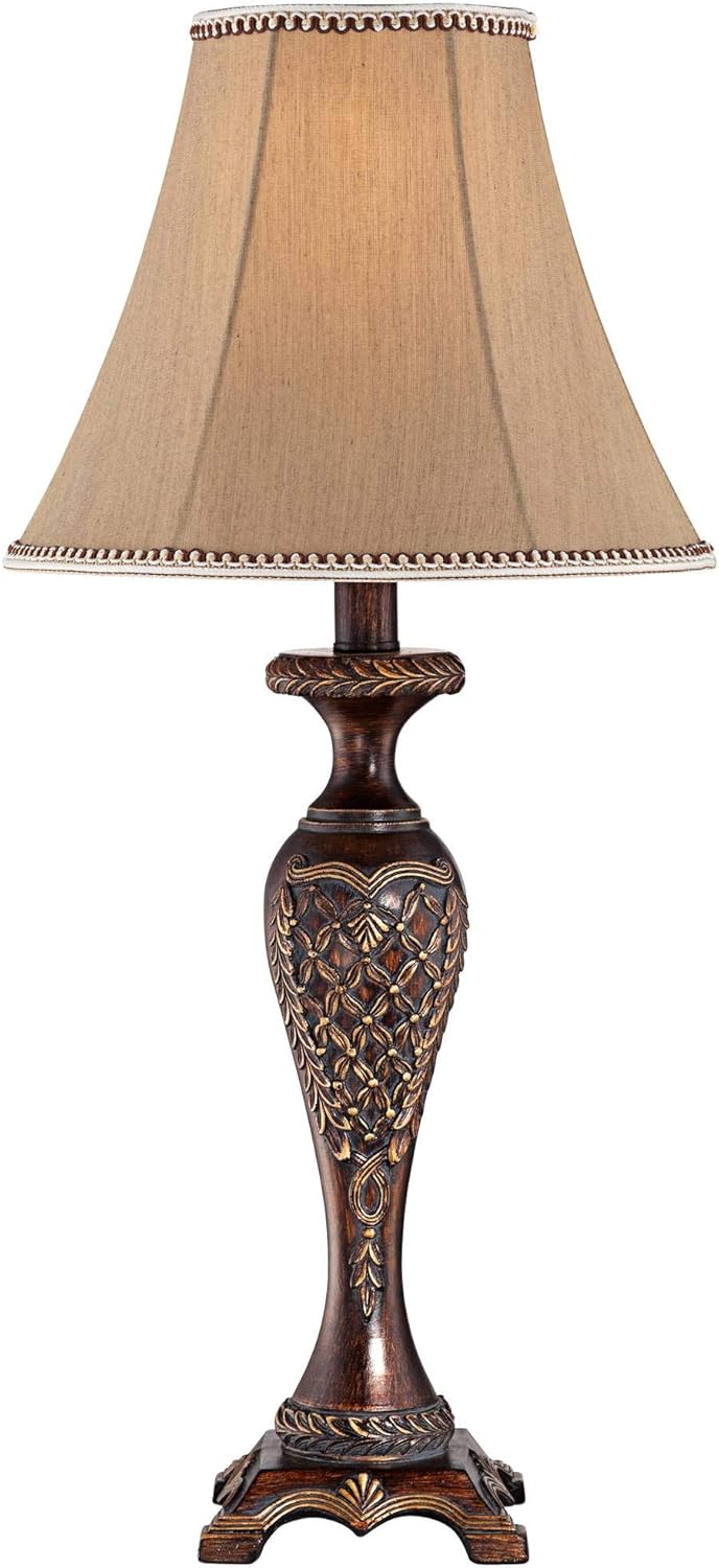Bronze Brown Candlestick Table Lamp with Dimmer N97259
