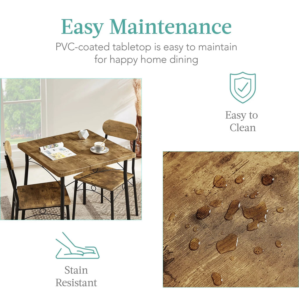 Wood Dining Table and 2 Chairs V224