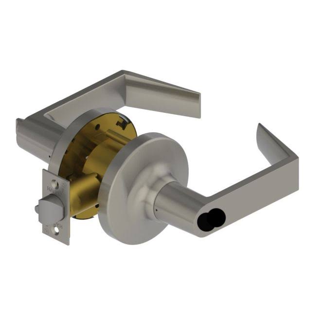 Satin Chrome Lever Entry Cylindrical Lock B4346