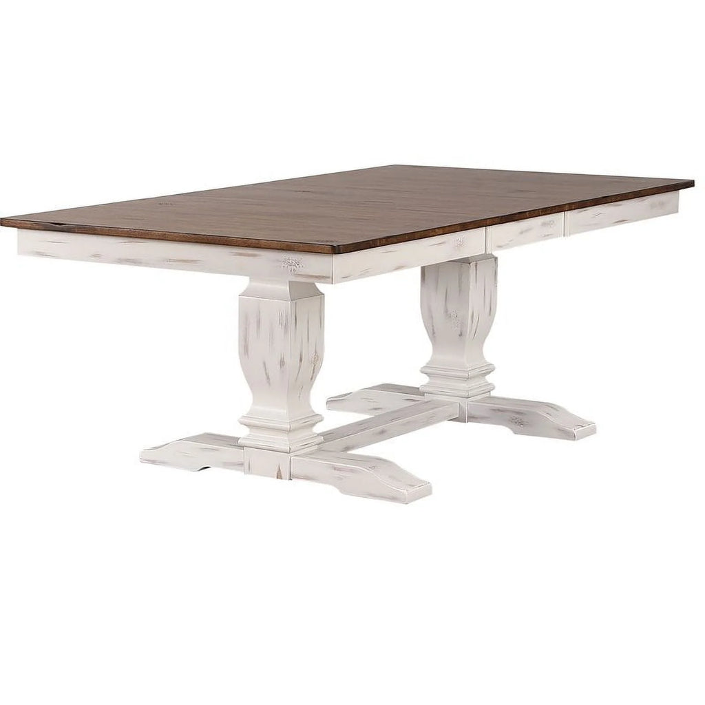Double Pedestal Wood Dining Table L78236
