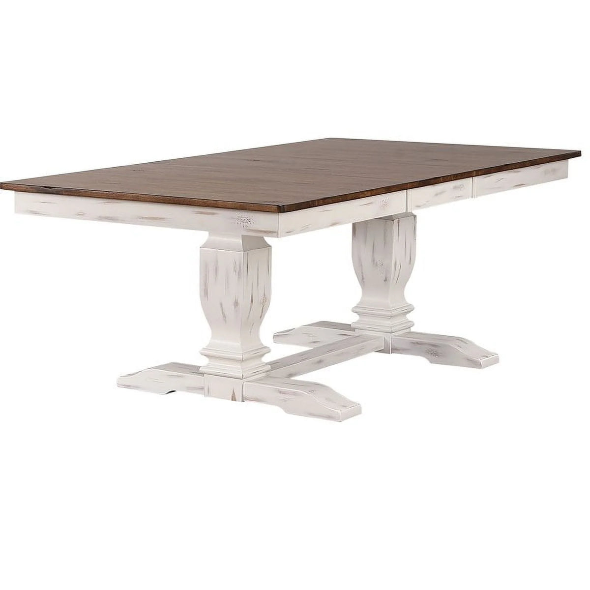 Double Pedestal Wood Dining Table L78236
