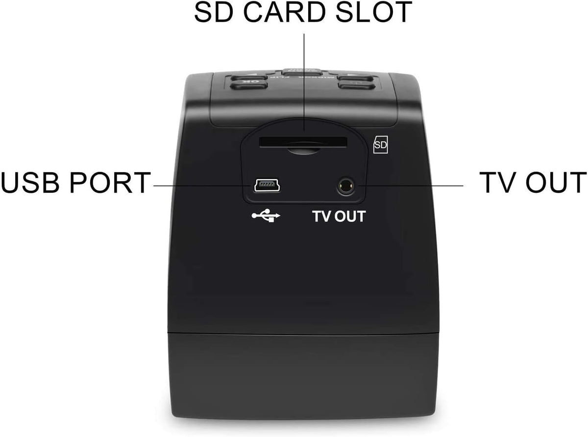 Film and Slide Scanner with 22MP, 2.4 LCD Screen, 128MB Built-in Memory M81298