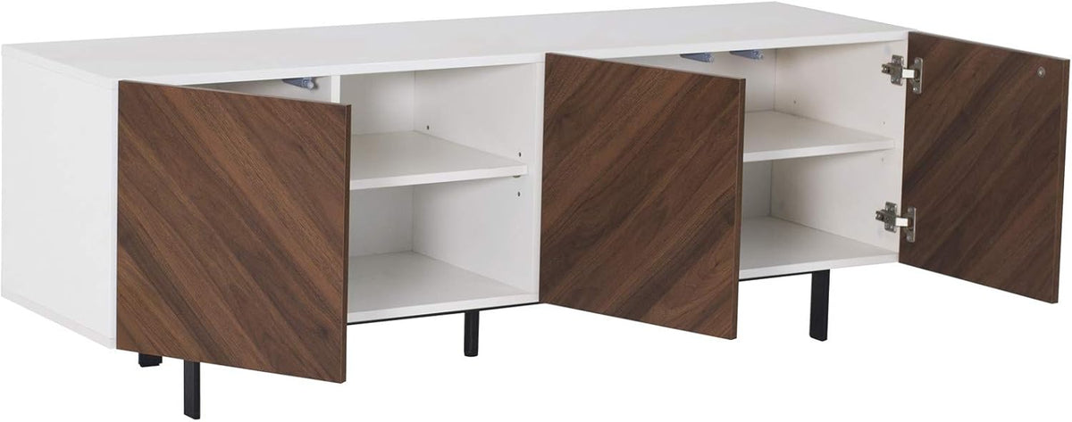 Modern Media Cabinet with Self-Closing Doors X5758