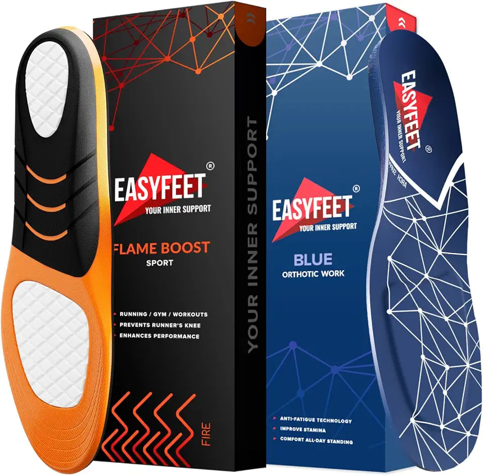 Shock Absorbing Orthotic Insoles Size L T9370