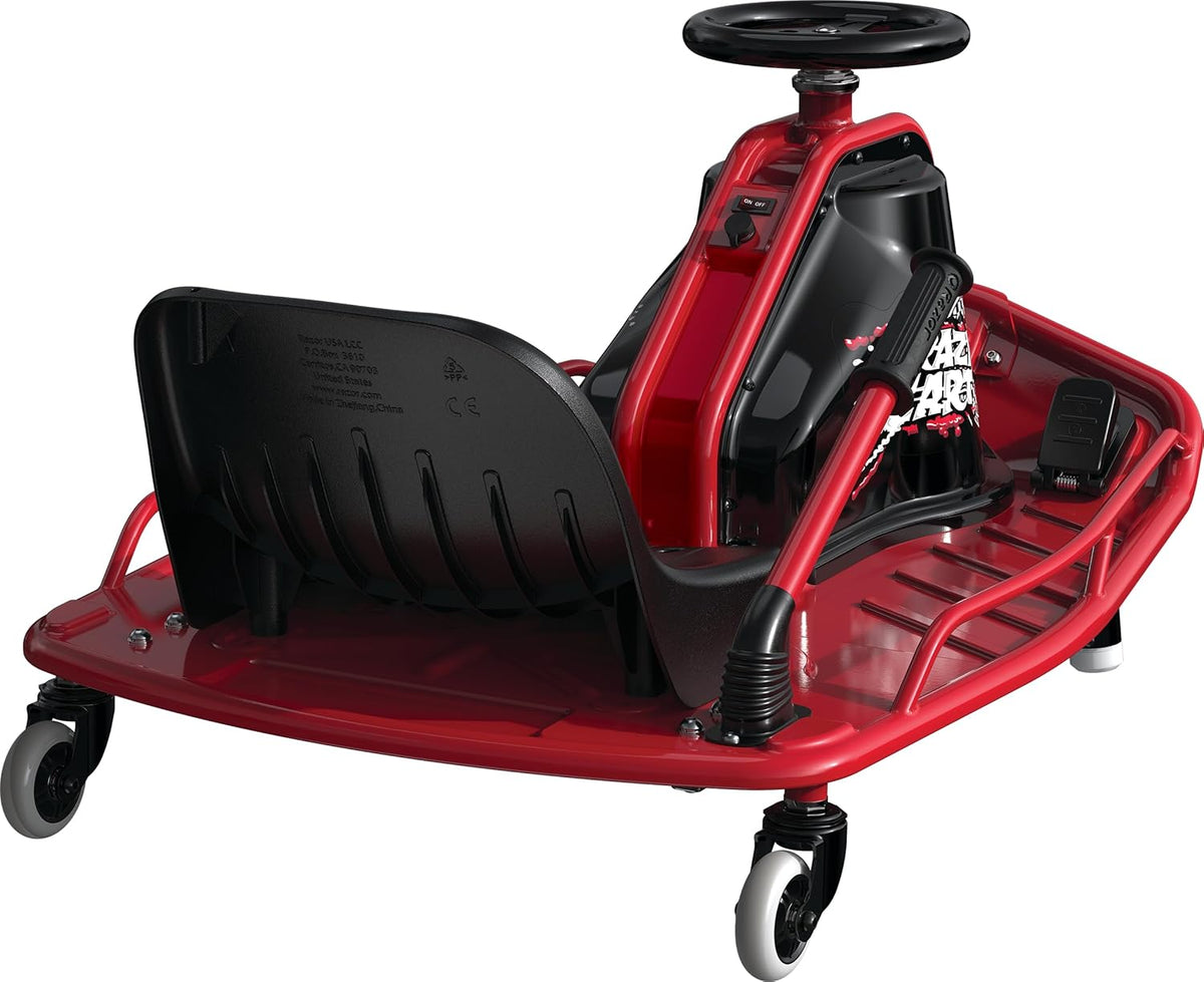 24V Electric Drifting Go Kart, Black/Red S630
