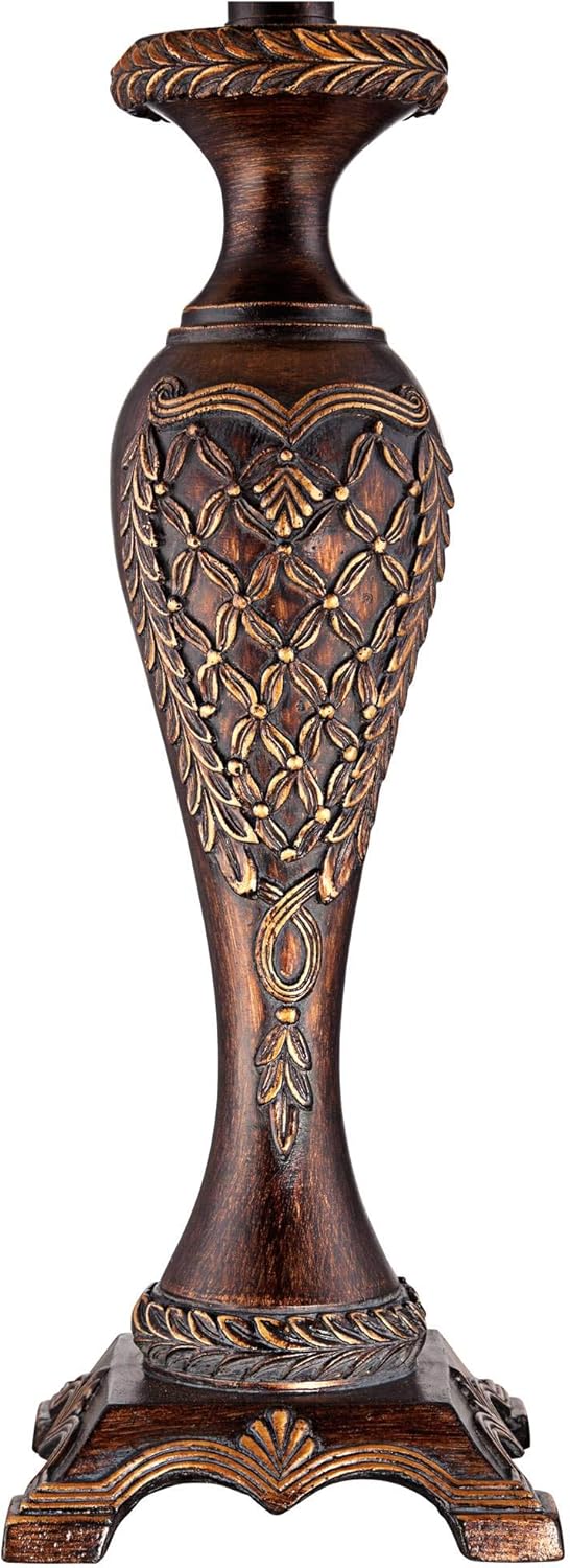 Bronze Brown Candlestick Table Lamp with Dimmer N97259