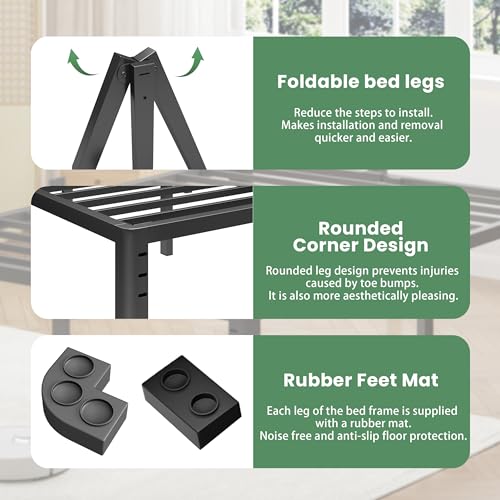 14 Inch Full Metal Bed Frame V7427