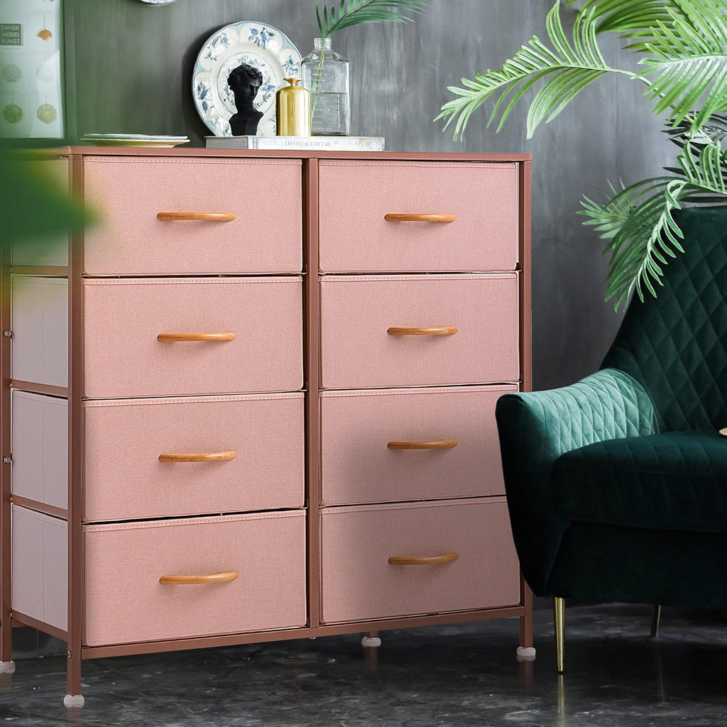 Vertical 5 Fabric Drawer Dresser Storage Tower I740