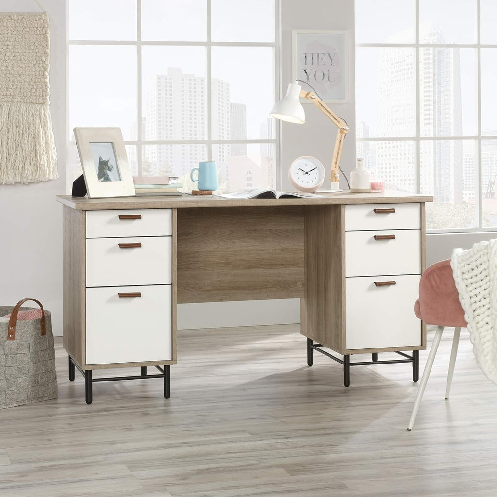 Executive Desk, Sky Oak Finish R2637