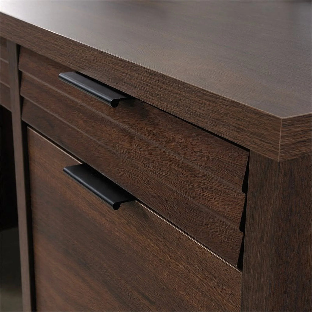 3-Piece Credenza Desk & Hutch & Utility Stand Y54418