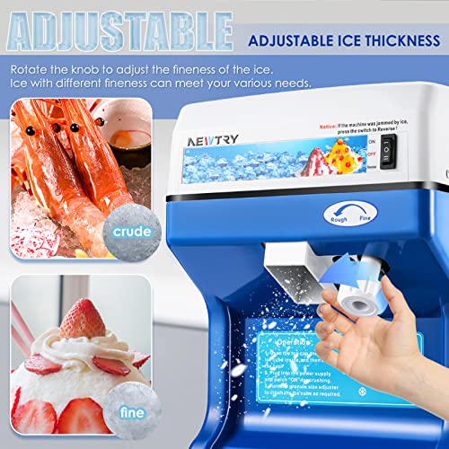 Commercial Electric Ice Shaver Snow Cone Maker 260lb/h M41791
